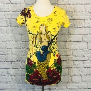 VO Jeans | Embellished Mermaid w/ Lotus Flowers